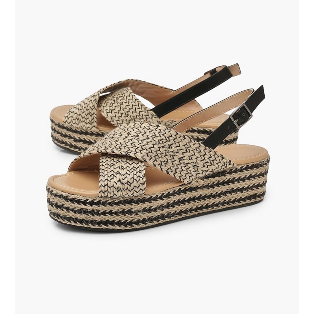 Boohoo platform sandals NEVER WORN
